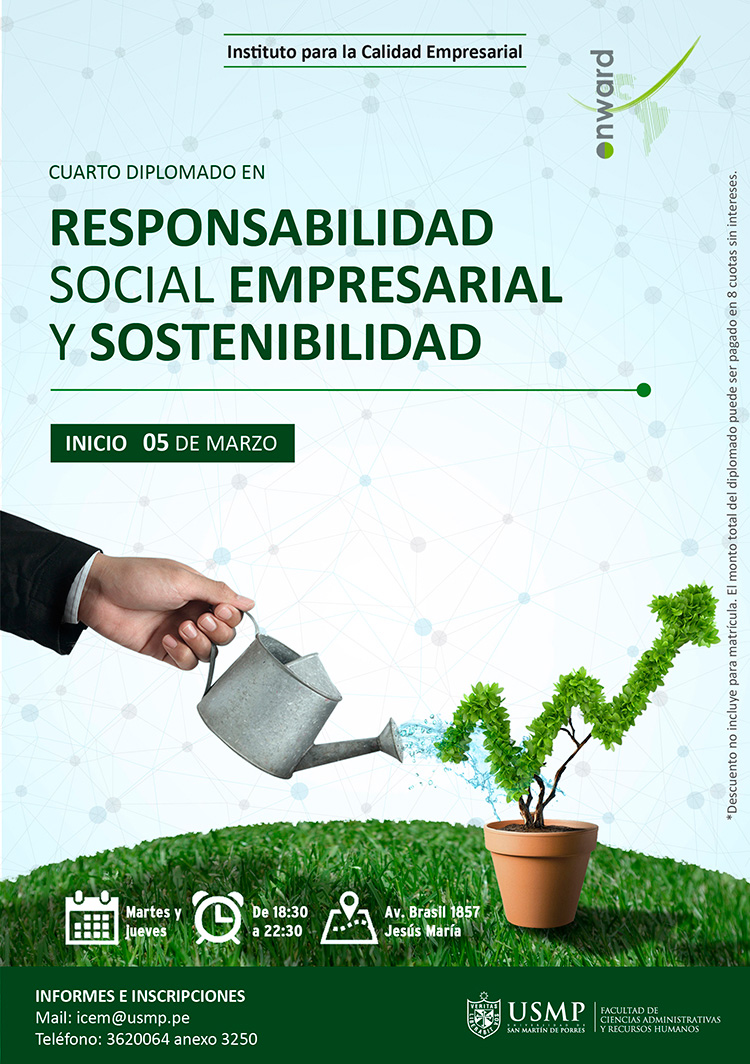Cuarto Diplomado En Responsabilidad Social Empresarial Y Sostenibilidad Presentan La Usmp Y La 0070
